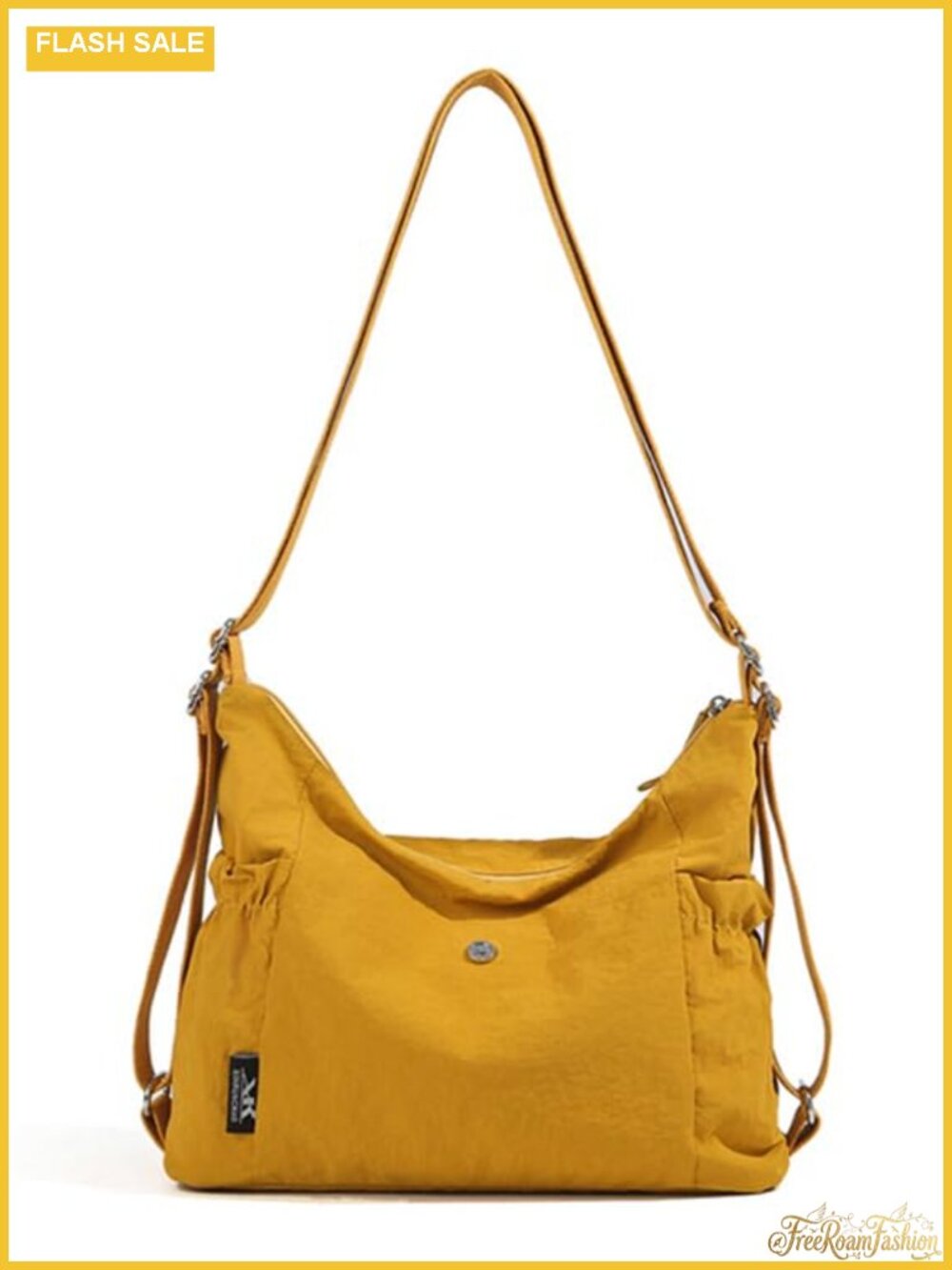 Nylon Convertible Backpack Tote Bag Purse 4-in-1 Hobo Crossbody Shoulder